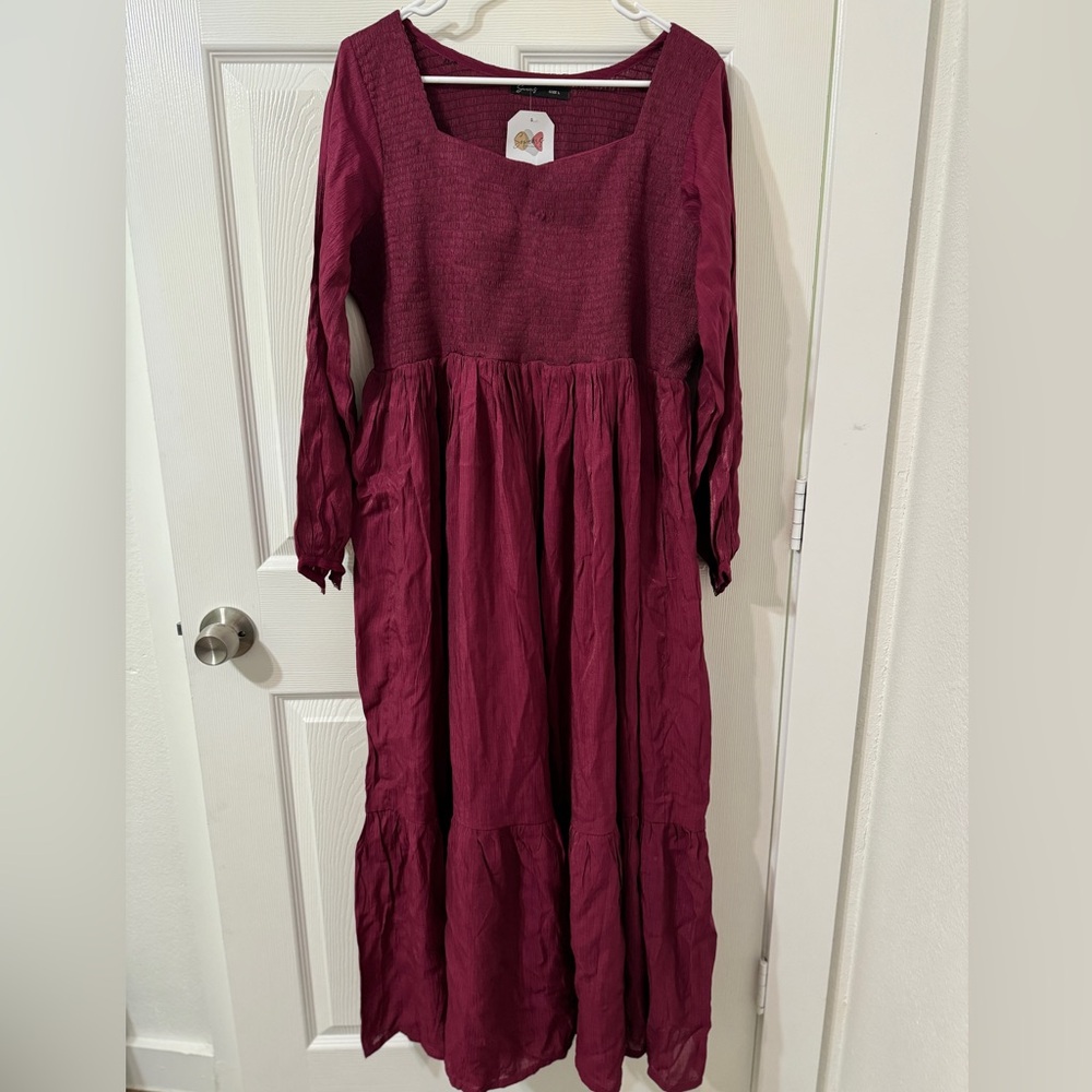 Burgundy Dress Large
